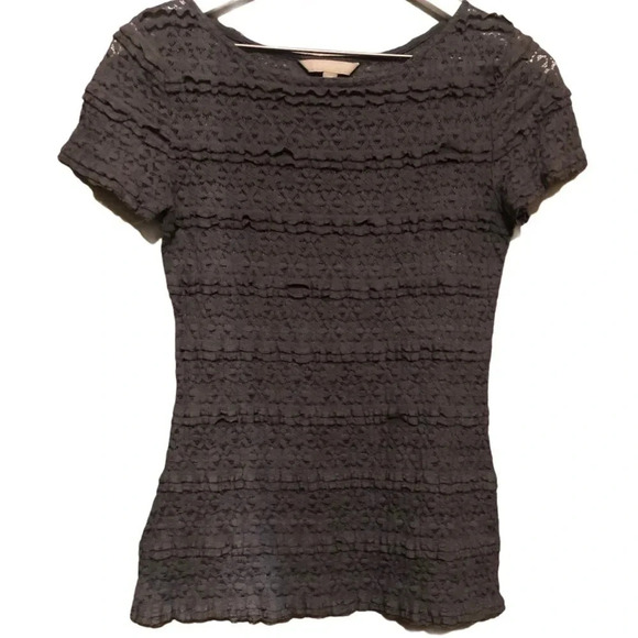 BANANA REPUBLIC EUC WOMENS TOP SHIRT BLOUSE SUMMER CASUAL DRESSY TSHIRT SIZE XS - Picture 1 of 8